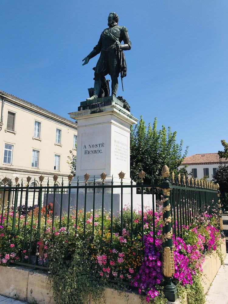 Statue d'Henri IV à Nérac